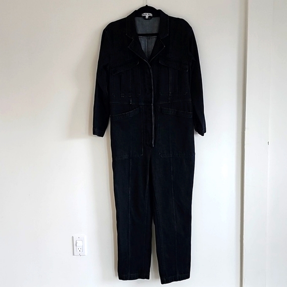 Alex Mill Expedition Denim Jumpsuit Vintage Washed Black - Picture 5 of 9